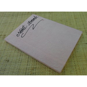 Carnet papier naturel rose pale