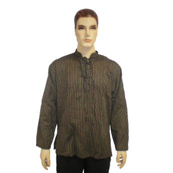 Chemise lacet rasta