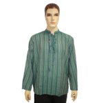 Chemise lacet vert pomme