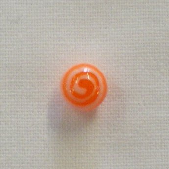 Piercing langue spirale orange