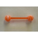 Piercing langue spirale orange