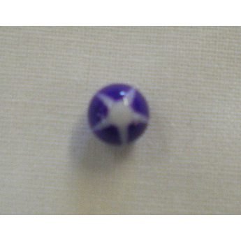 Piercing langue white star