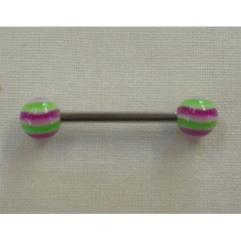 Piercing langue line color