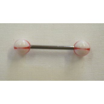 Piercing langue red star