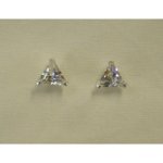 Clous d'oreilles cristal triangle GM