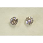 Clous d'oreilles cristal rond GM