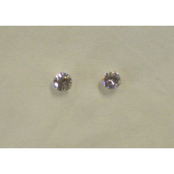 Clous d'oreilles cristal rond MM