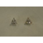 Clous d'oreilles cristal triangle MM