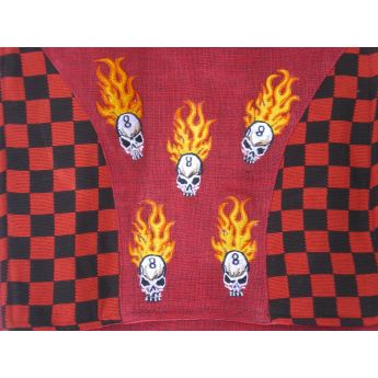 Sac tête de mort flamme