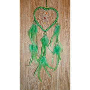 Dreamcatcher 9 coeur vert