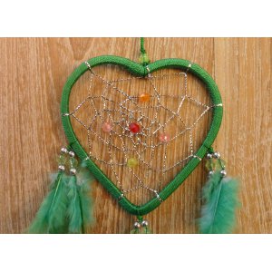 Dreamcatcher 9 coeur vert