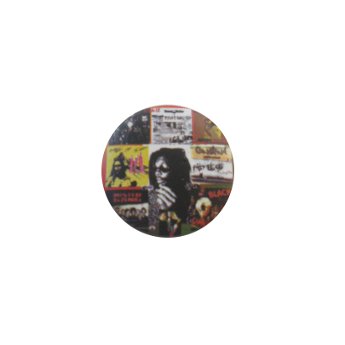 Badge Bob Marley black