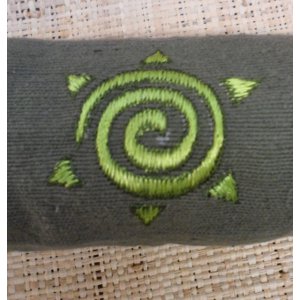 Trousse verte spirale