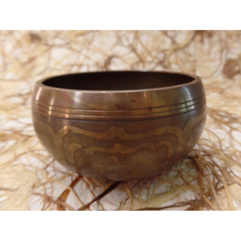 Bol chantant double vajra/Bouddha eyes