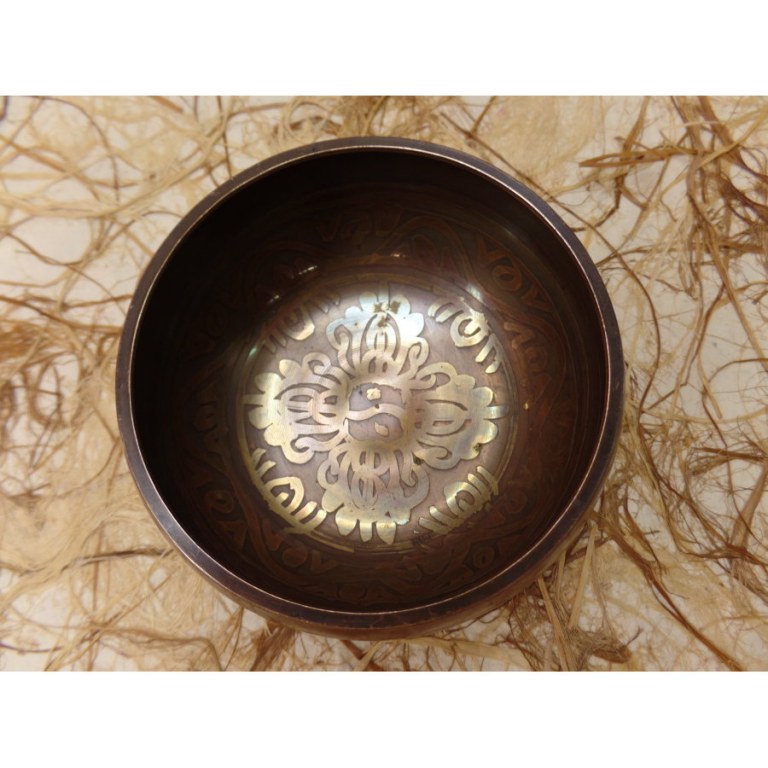 Bol chantant double vajra/Bouddha eyes