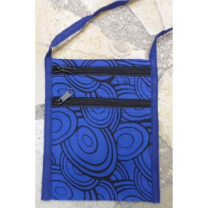 Sac bleu motif cercle