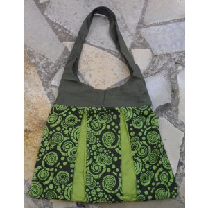 Sac trapèze vert