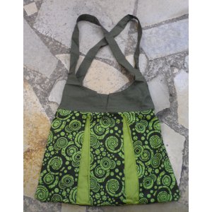 Sac trapèze vert