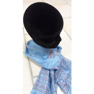 Foulard Bénarès bleu