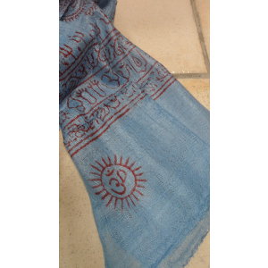 Foulard Bénarès bleu