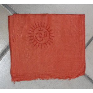 Foulard Bénarès orange foncé