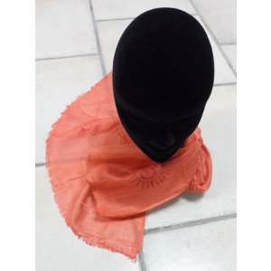 Foulard Bénarès orange foncé