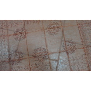Foulard Bénarès orange foncé
