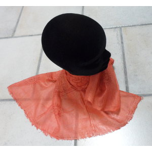 Foulard Bénarès orange foncé