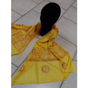 Foulard Bénarès jaune