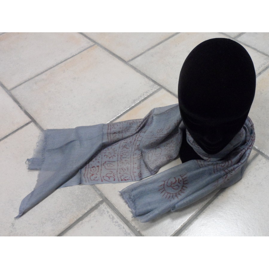 Foulard Bénarès gris