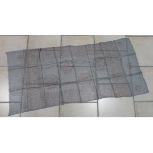 Foulard Bénarès gris