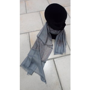 Foulard Bénarès gris