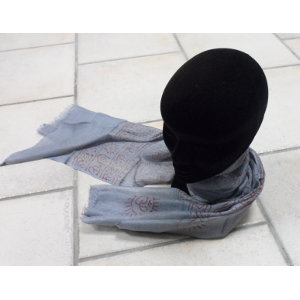 Foulard Bénarès gris