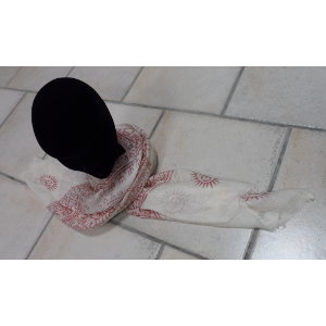 Foulard Bénarès blanc