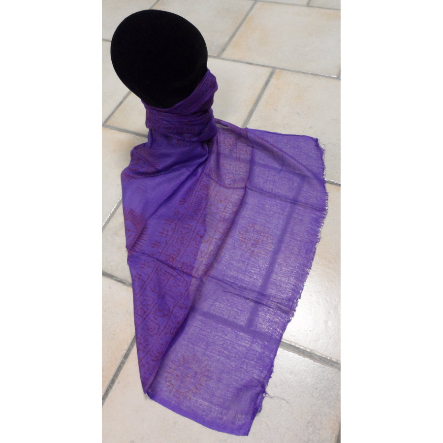 Foulard Bénarès violet