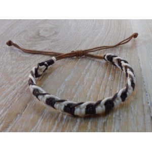 Bracelet macramé marron Agus