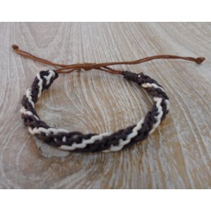 Bracelet macramé marron Gathot