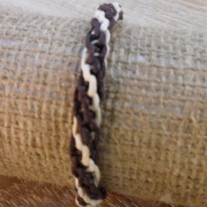 Bracelet macramé marron Gathot