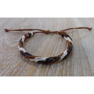 Bracelet macramé marron Bayu