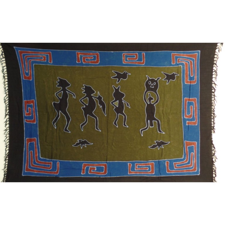 Paréo batik jeux d'enfants