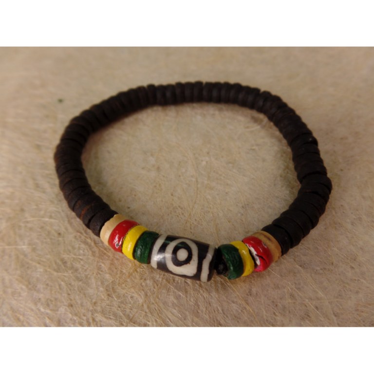 Bracelet surfeur rasta Kuta 2