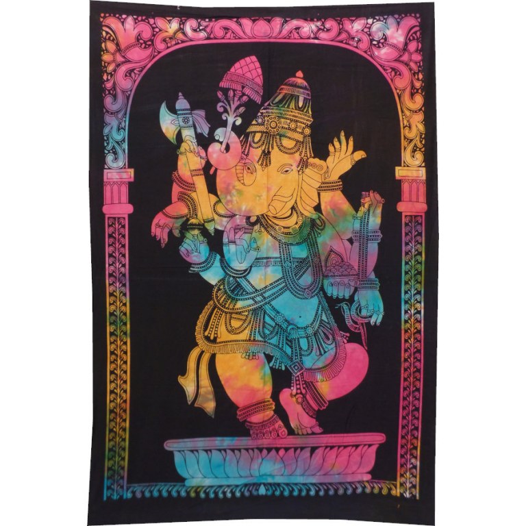 Petite tenture color Ganesh dansant