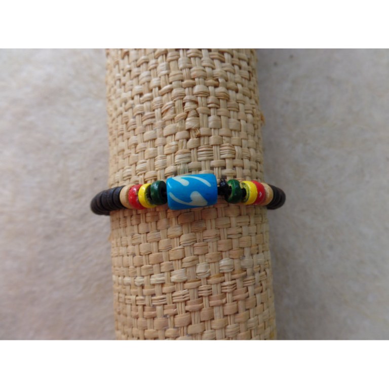 Bracelet surfeur rasta Kuta 6