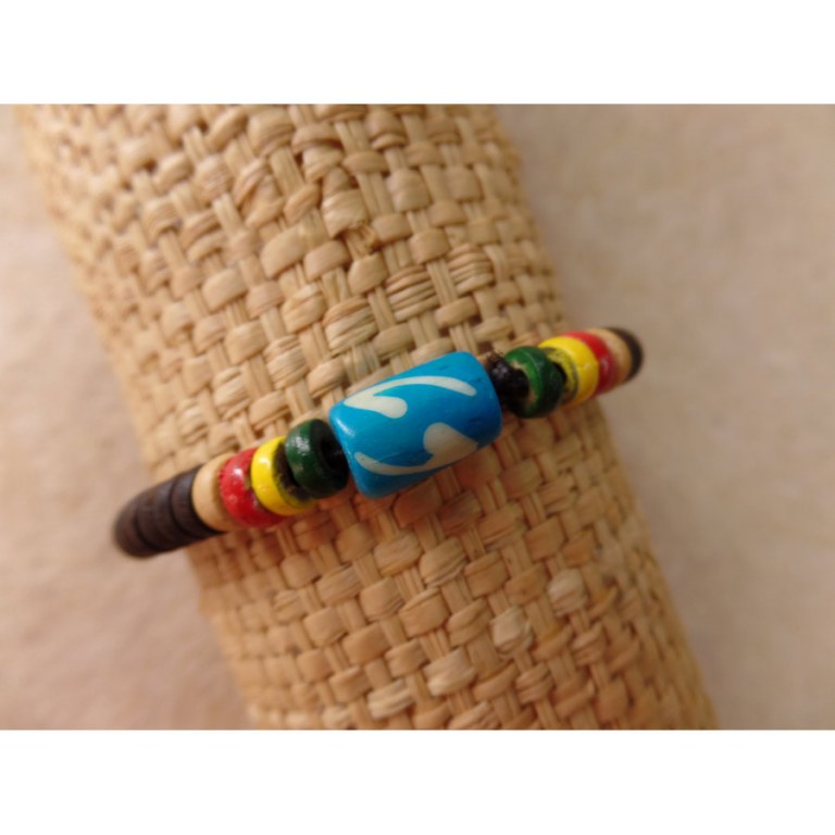 Bracelet surfeur rasta Kuta 6