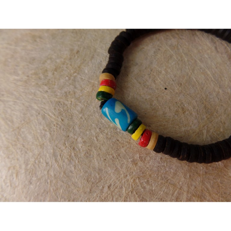 Bracelet surfeur rasta Kuta 6