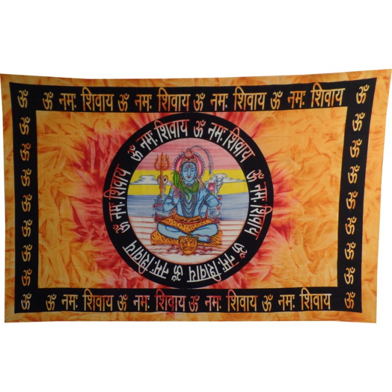 Tenture orange Shiva
