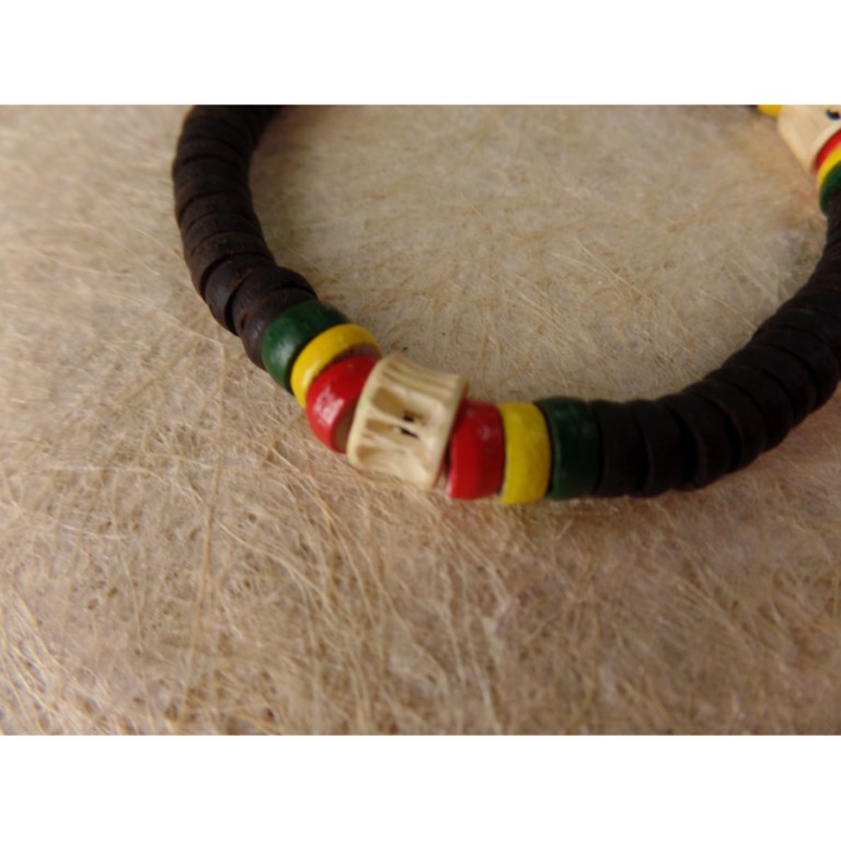 Bracelet surfeur rasta Uluwatu 5