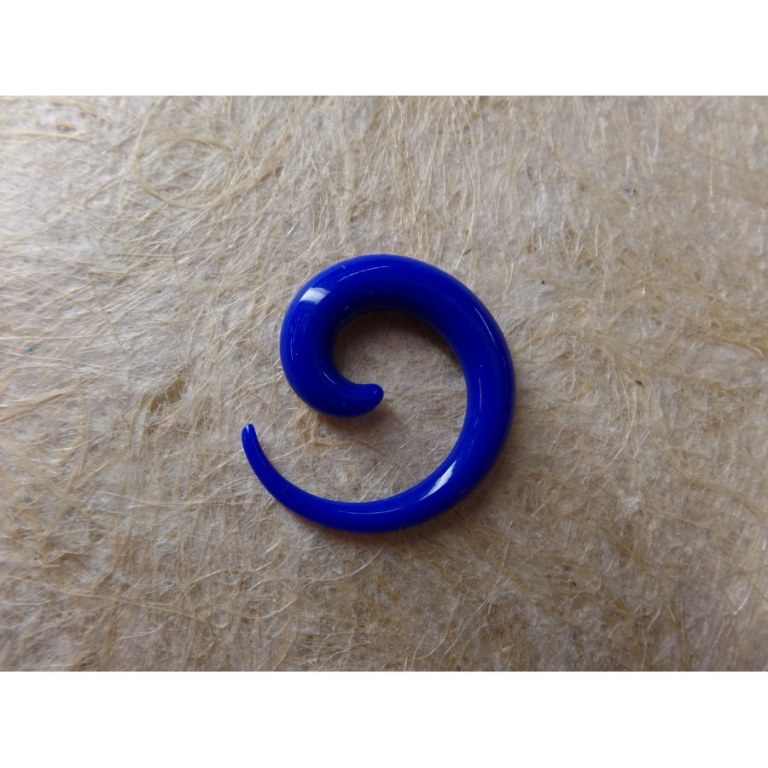 Elargisseur d'oreille bleu