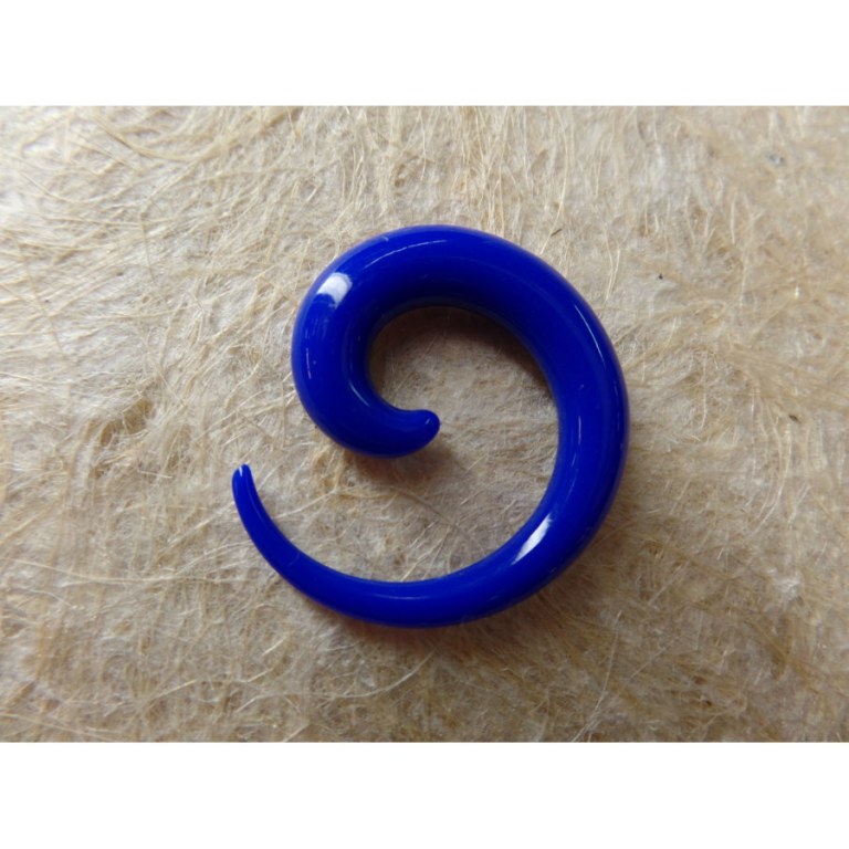 Elargisseur d'oreille bleu