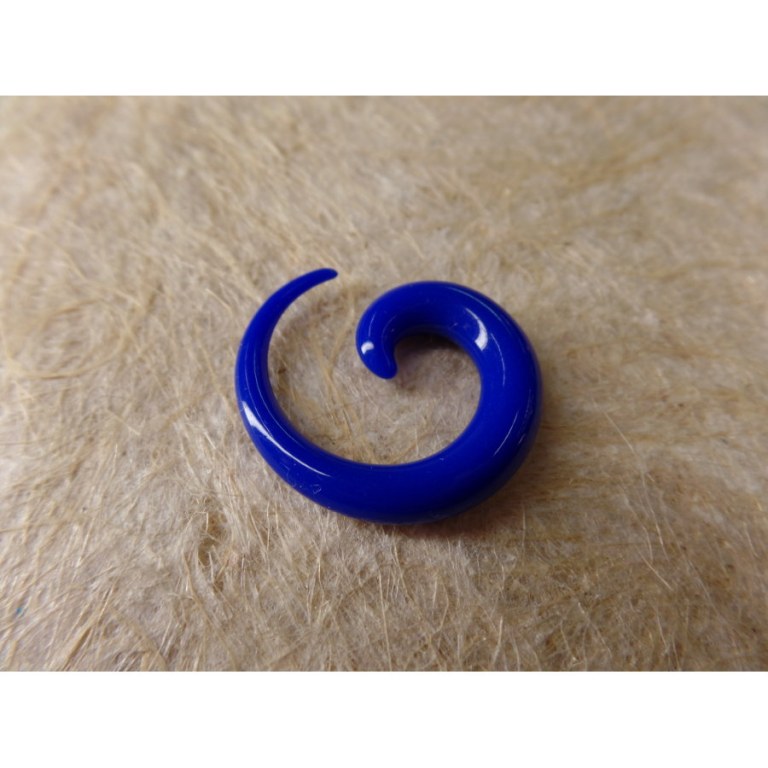 Elargisseur d'oreille bleu